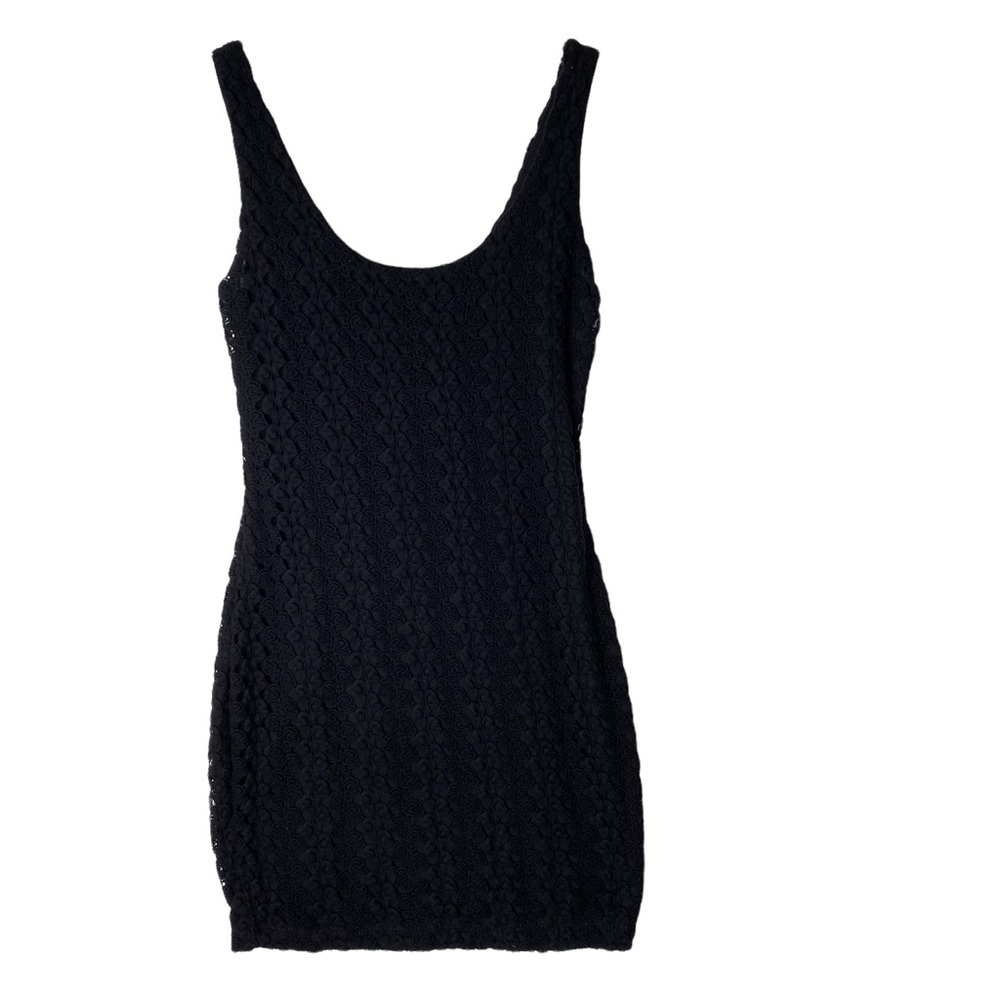 Urban Outfitters Staring At Stars Black Knit Crochet Lace Dress Small